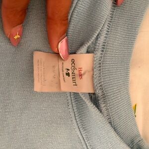 Hanes EcoSmart Women's Light Blue Crew Neck Sweater